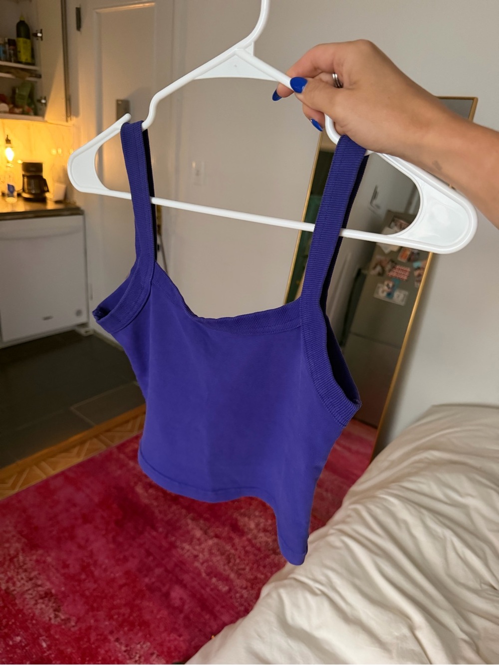 Aritzia Purple Cropped Tank